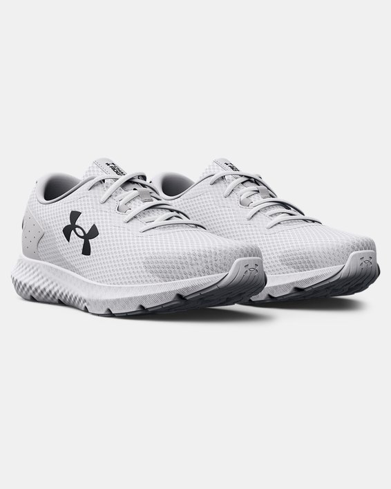 Women's UA Charged Rogue 3 Running Shoes, White, pdpMainDesktop image number 3